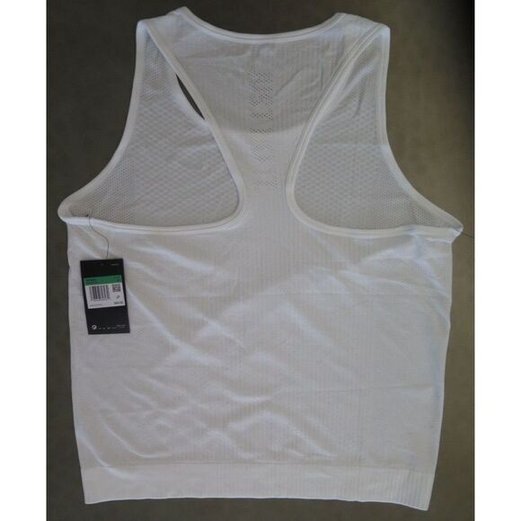 Nike BV3909 100 Women Sz XL White Dri-Fit Infinite Running Slim Fit Tank Top $65 - Picture 2 of 7